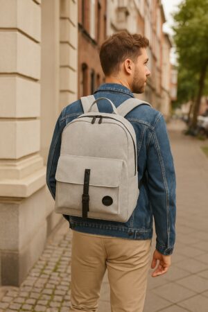 Enter Rucksack melange grey – grau meliert_Lifestyle_