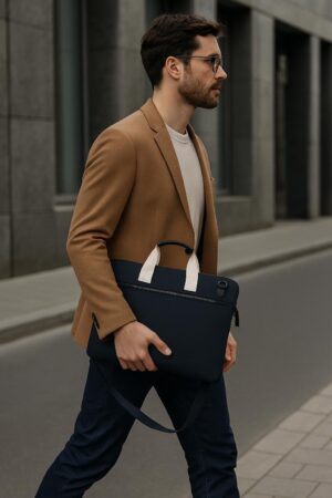 Marc O’Polo Businesstasche Linus – Dunkelblau mit Laptopfach_5