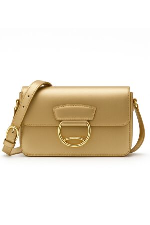 Kleine LIU JO Umhängetasche Gold – Vorderansicht